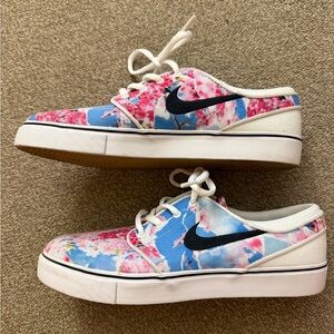 Nike Youth SB Stefan Janoski Premium Canvas Skateboarding Sneakers 654862 101